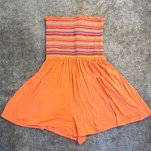 Forever 21 Orange Romper